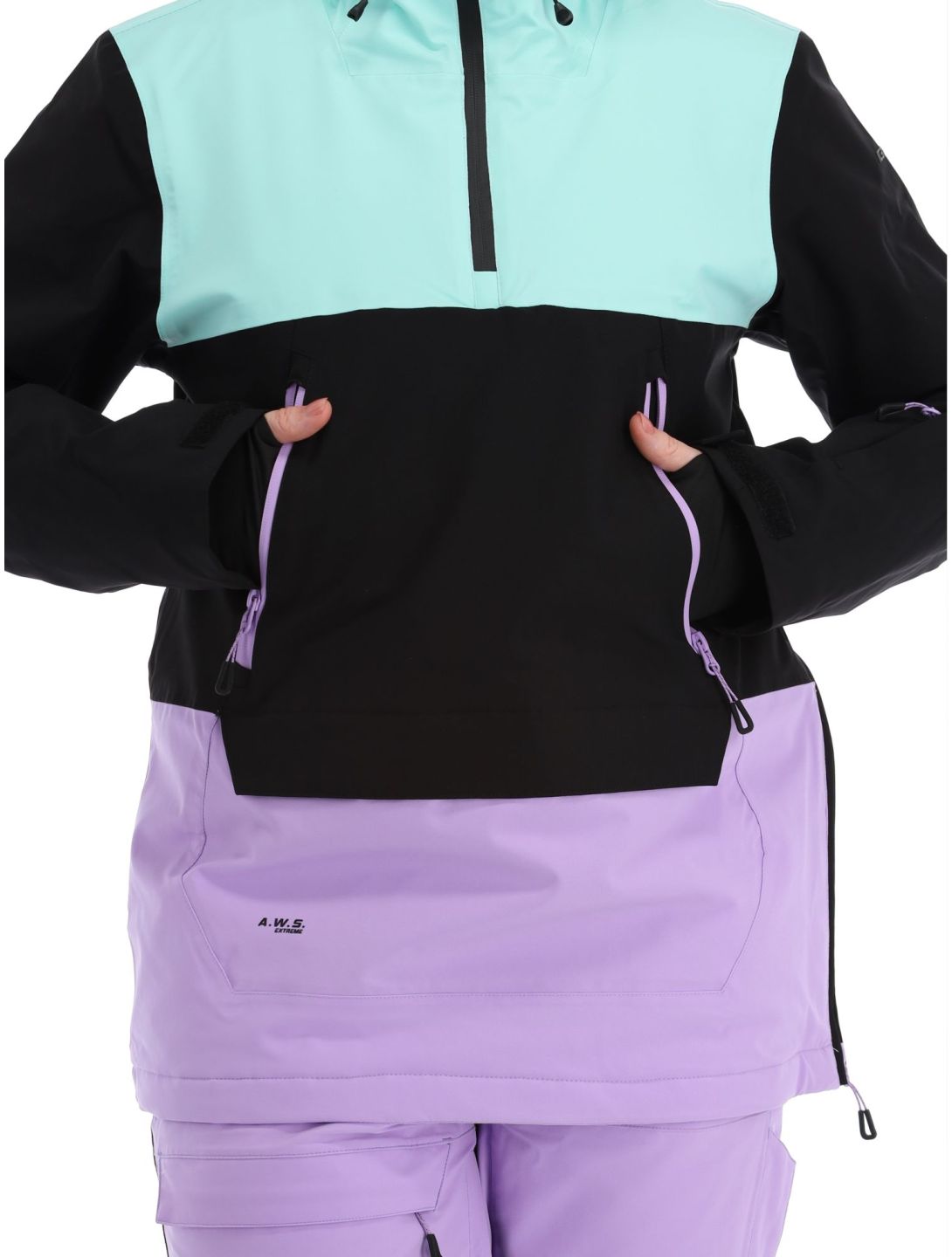 Icepeak, Calio anorak donna Violet nero, verde, viola 