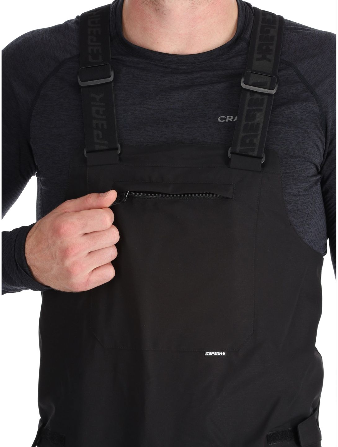 Icepeak, Cambo pantaloni da sci uomo Black nero 