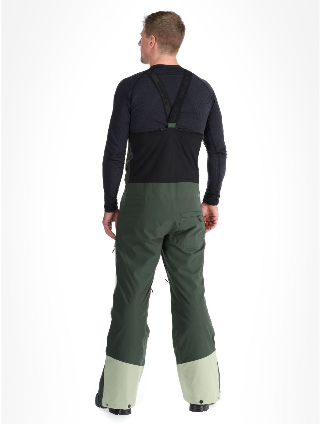 Icepeak, Cambo pantaloni da sci uomo Dark Olive verde 