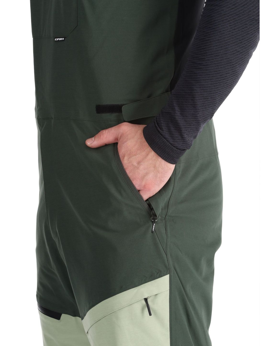 Icepeak, Cambo pantaloni da sci uomo Dark Olive verde 