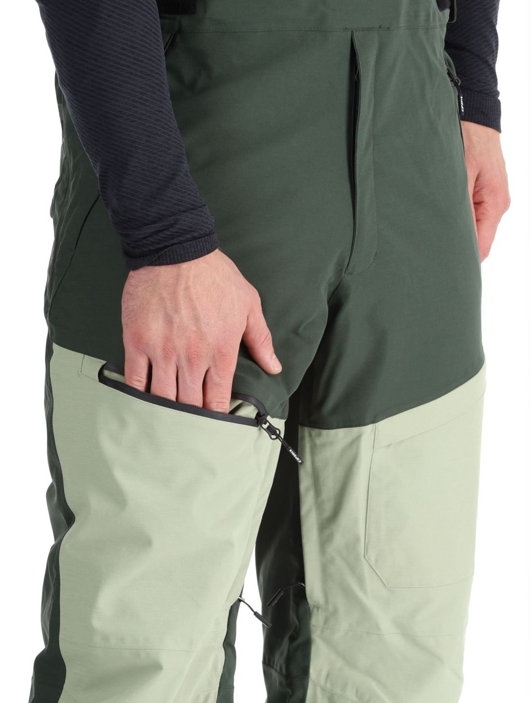 Icepeak, Cambo pantaloni da sci uomo Dark Olive verde 