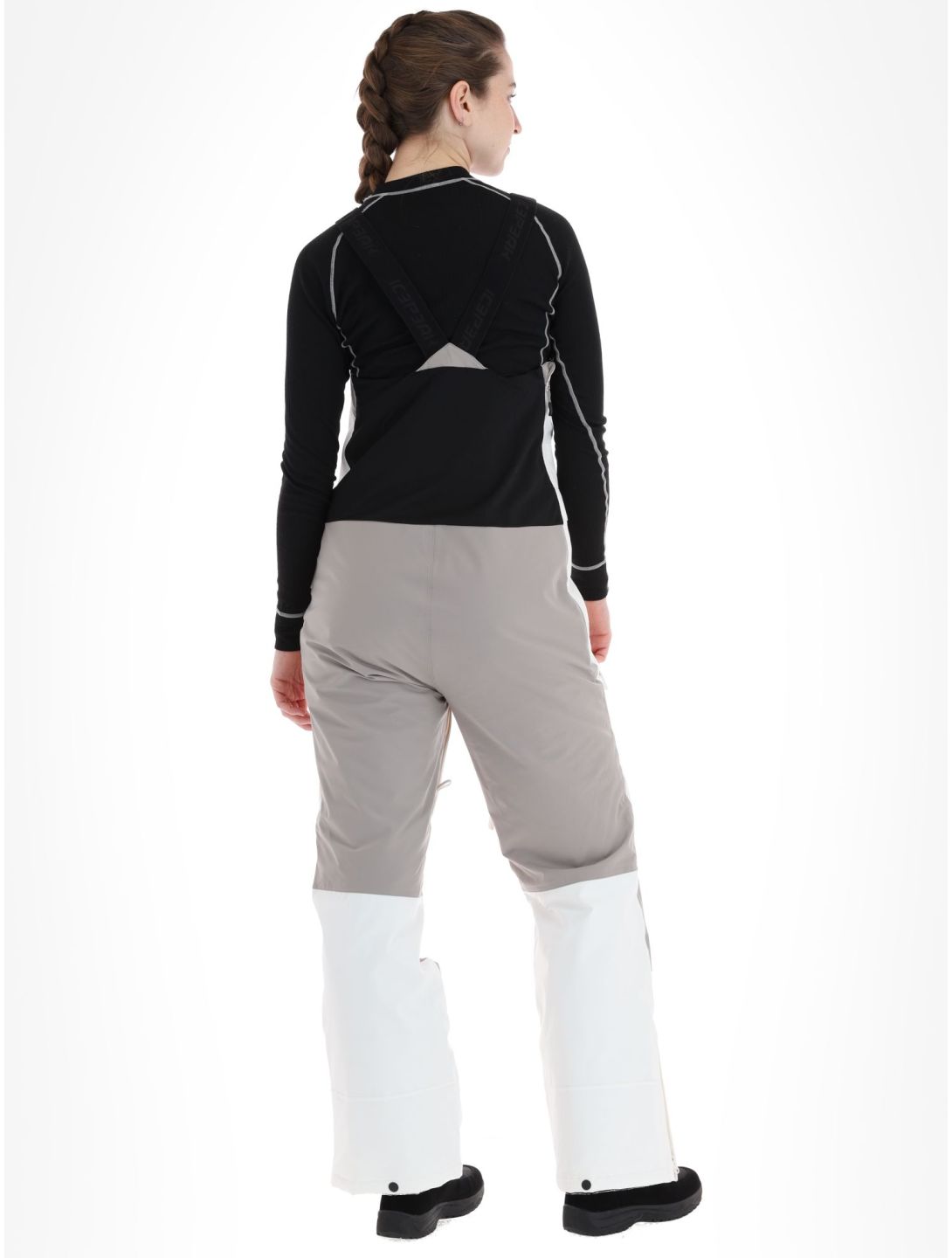 Icepeak, Cantrall pantaloni da sci BIB donna Powder bianco 