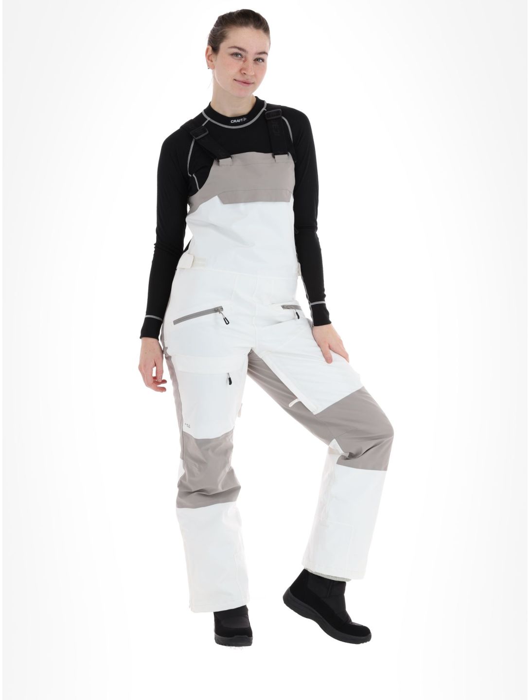 Icepeak, Cantrall pantaloni da sci BIB donna Powder bianco 