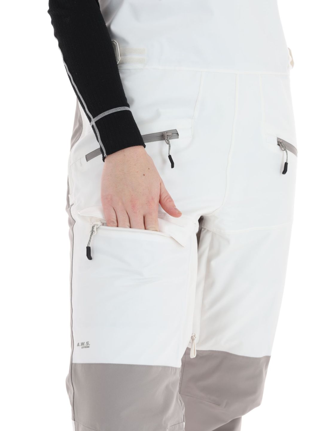 Icepeak, Cantrall pantaloni da sci BIB donna Powder bianco 