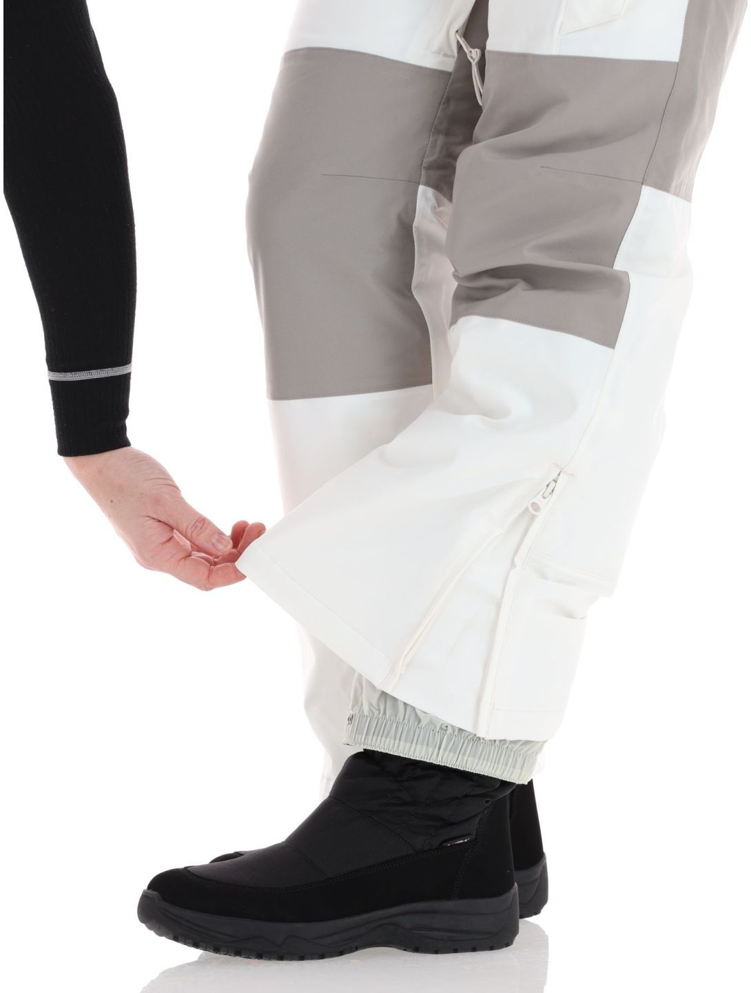 Icepeak, Cantrall pantaloni da sci BIB donna Powder bianco 