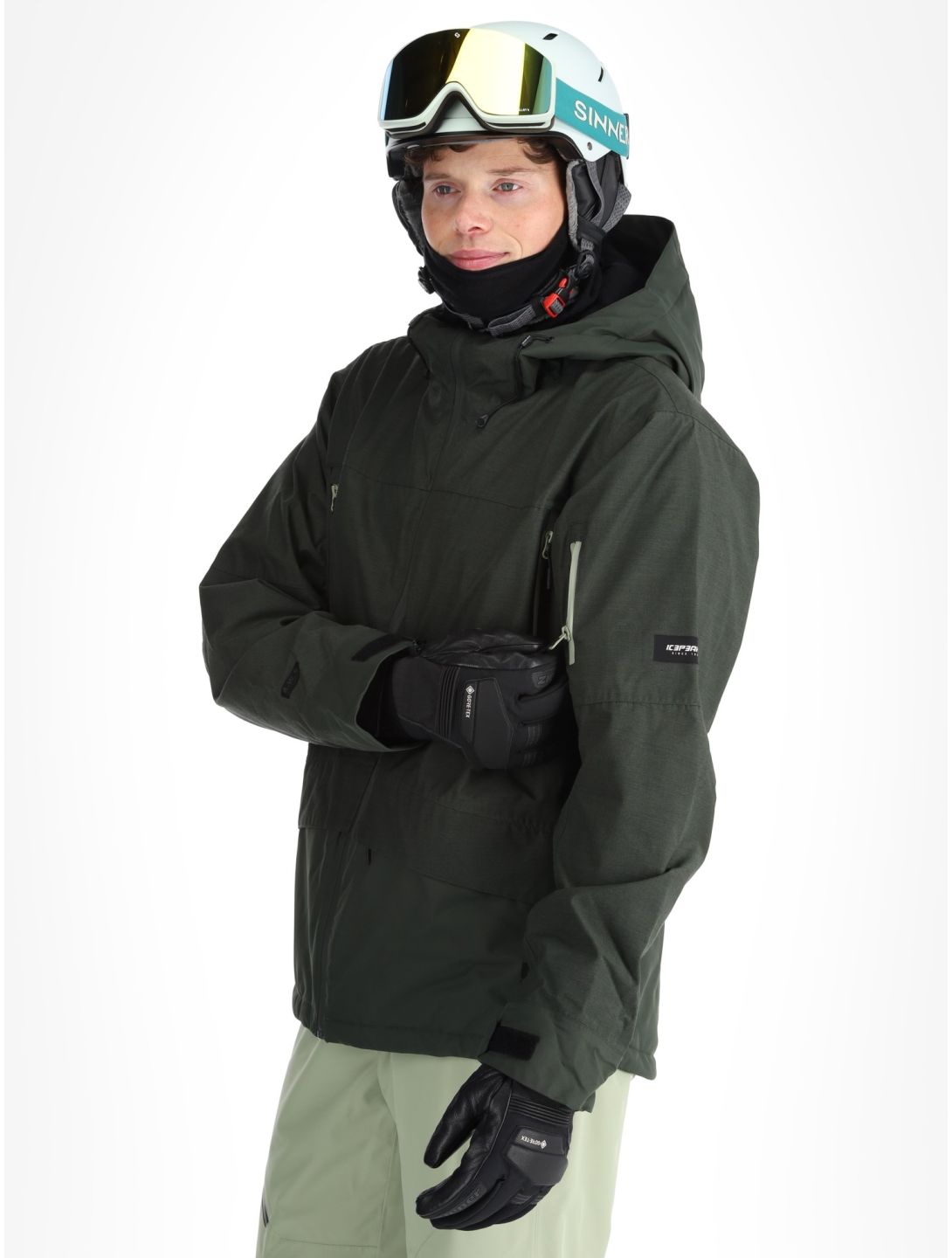 Icepeak, Castres giacca sci uomo Dark Olive verde 