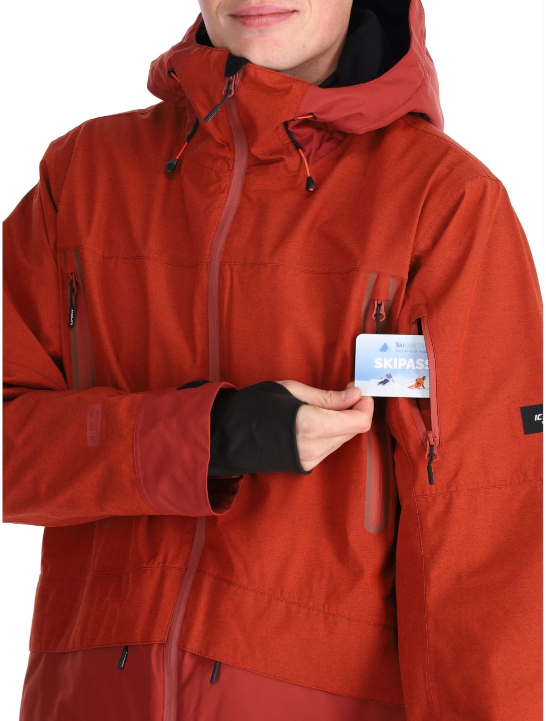 Icepeak, Castres giacca sci uomo Orange arancio 