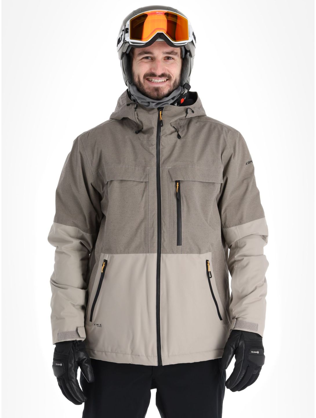 Icepeak, Castres giacca sci uomo Steel Grey grigio 