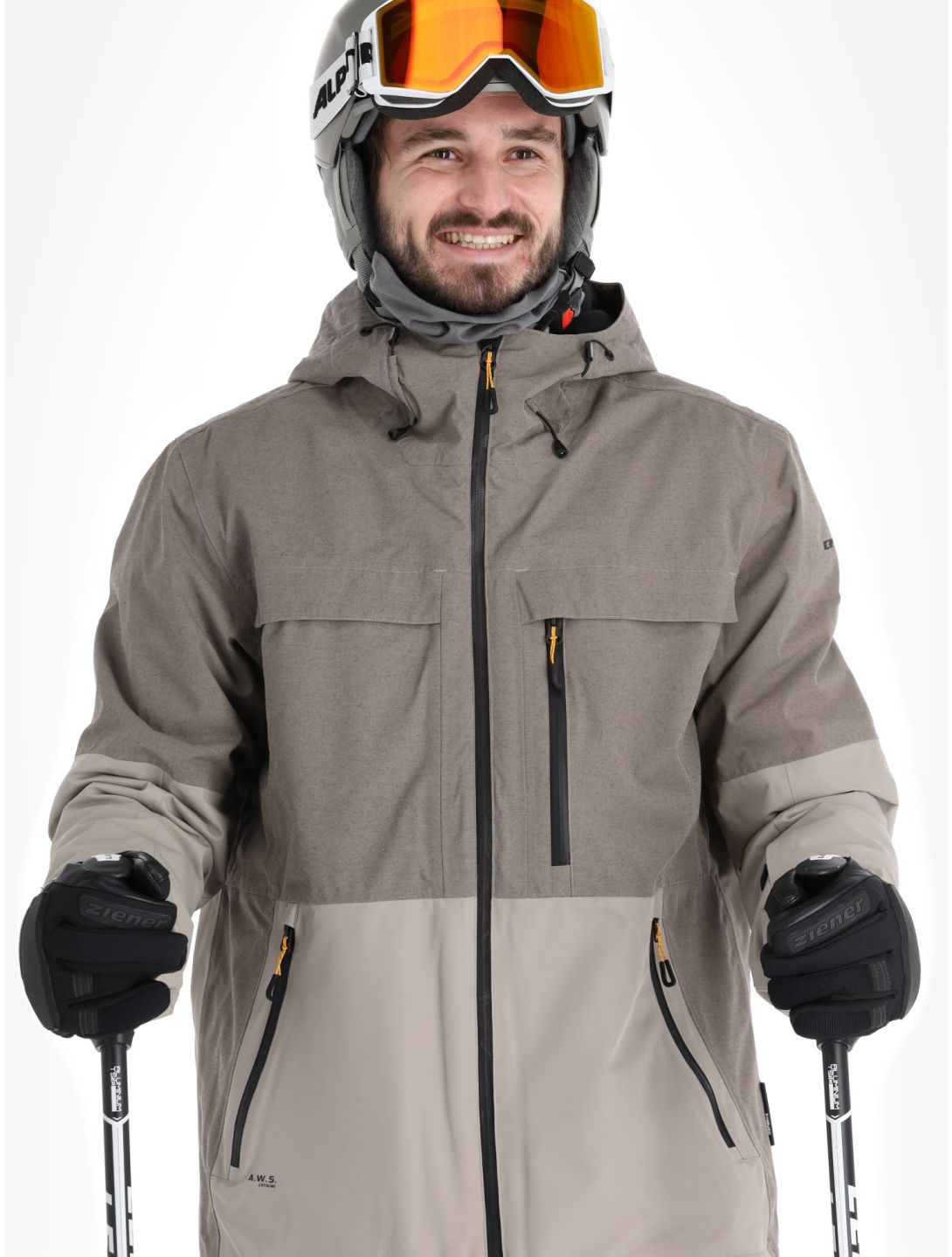 Icepeak, Castres giacca sci uomo Steel Grey grigio 