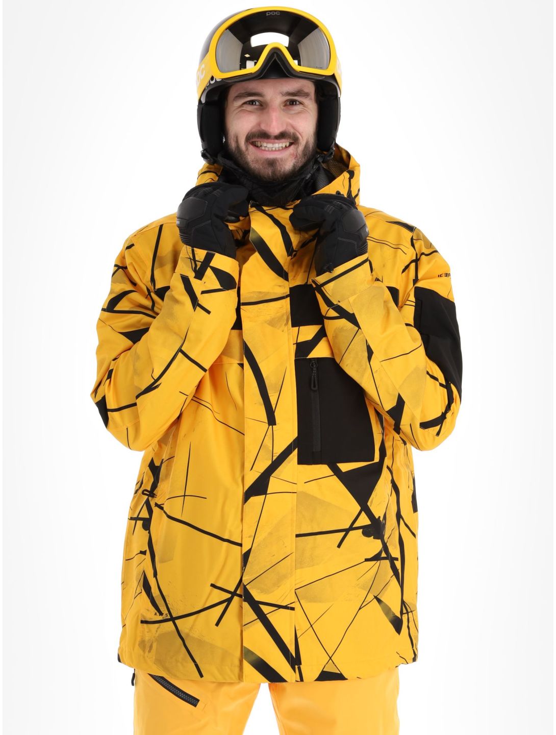 Icepeak, Clymer giacca sci uomo Yellow giallo 