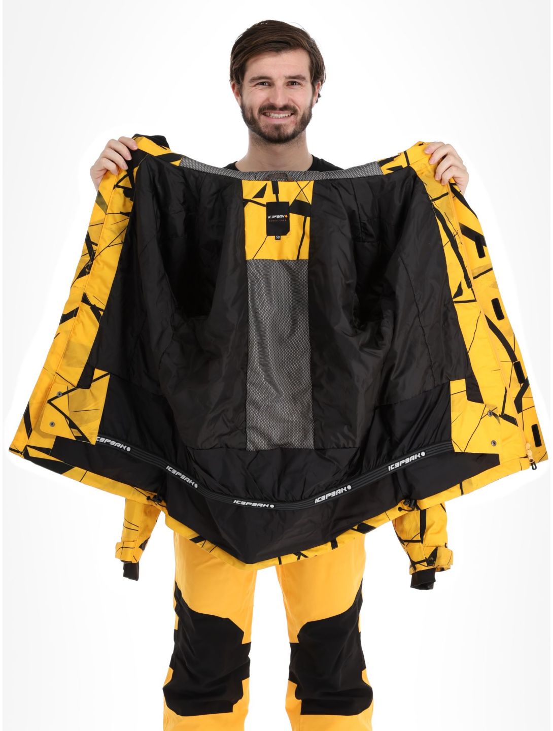 Icepeak, Clymer giacca sci uomo Yellow giallo 