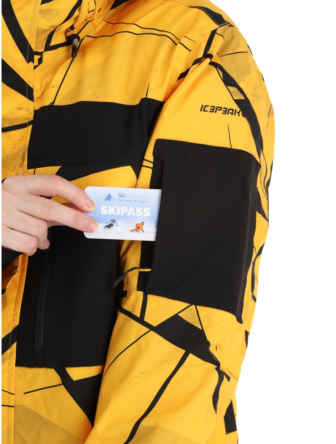 Icepeak, Clymer giacca sci uomo Yellow giallo 