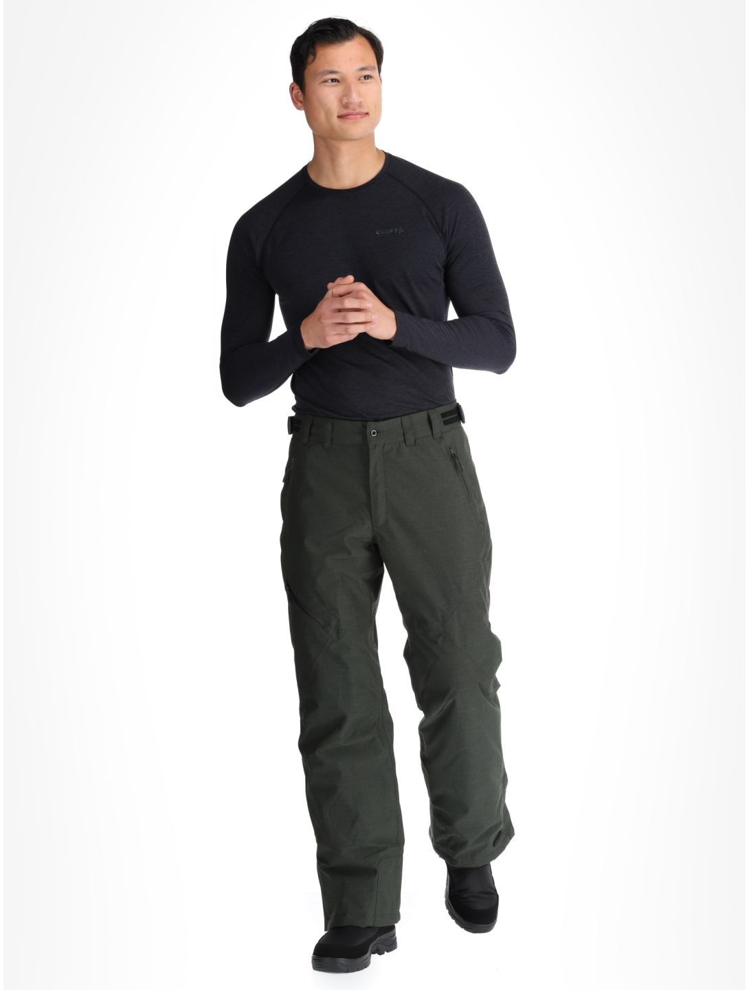 Icepeak, Connel pantaloni da sci uomo Dark Olive verde 