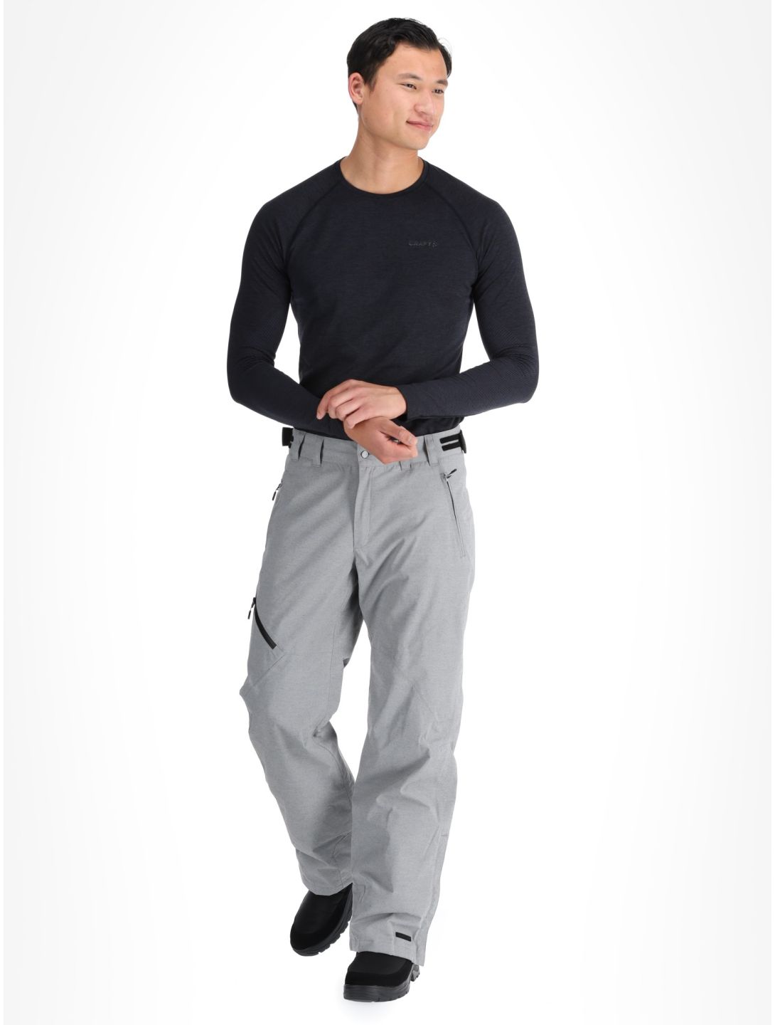 Icepeak, Connel pantaloni da sci uomo Light Grey grigio 