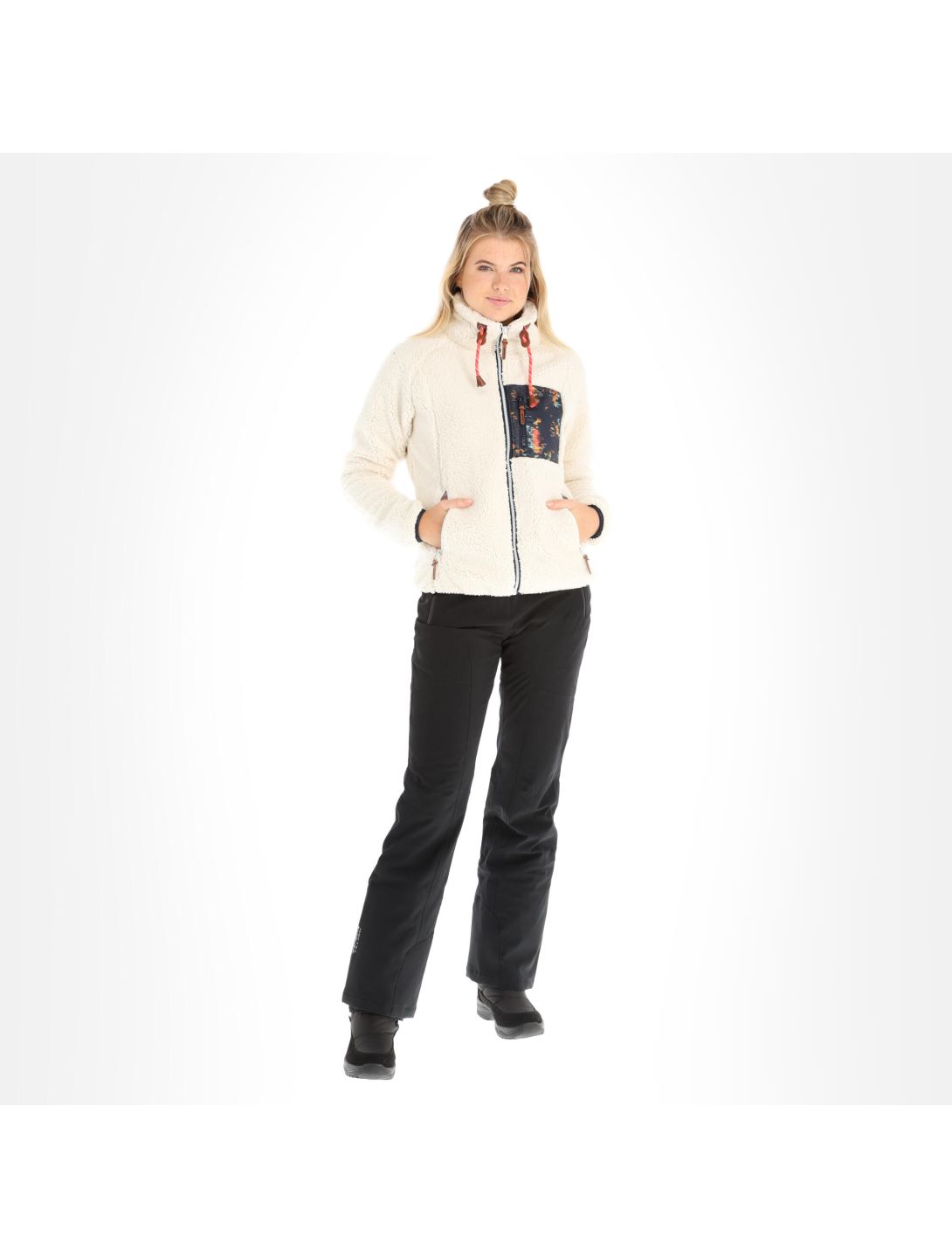 Icepeak, Croix gilet donna natural bianco