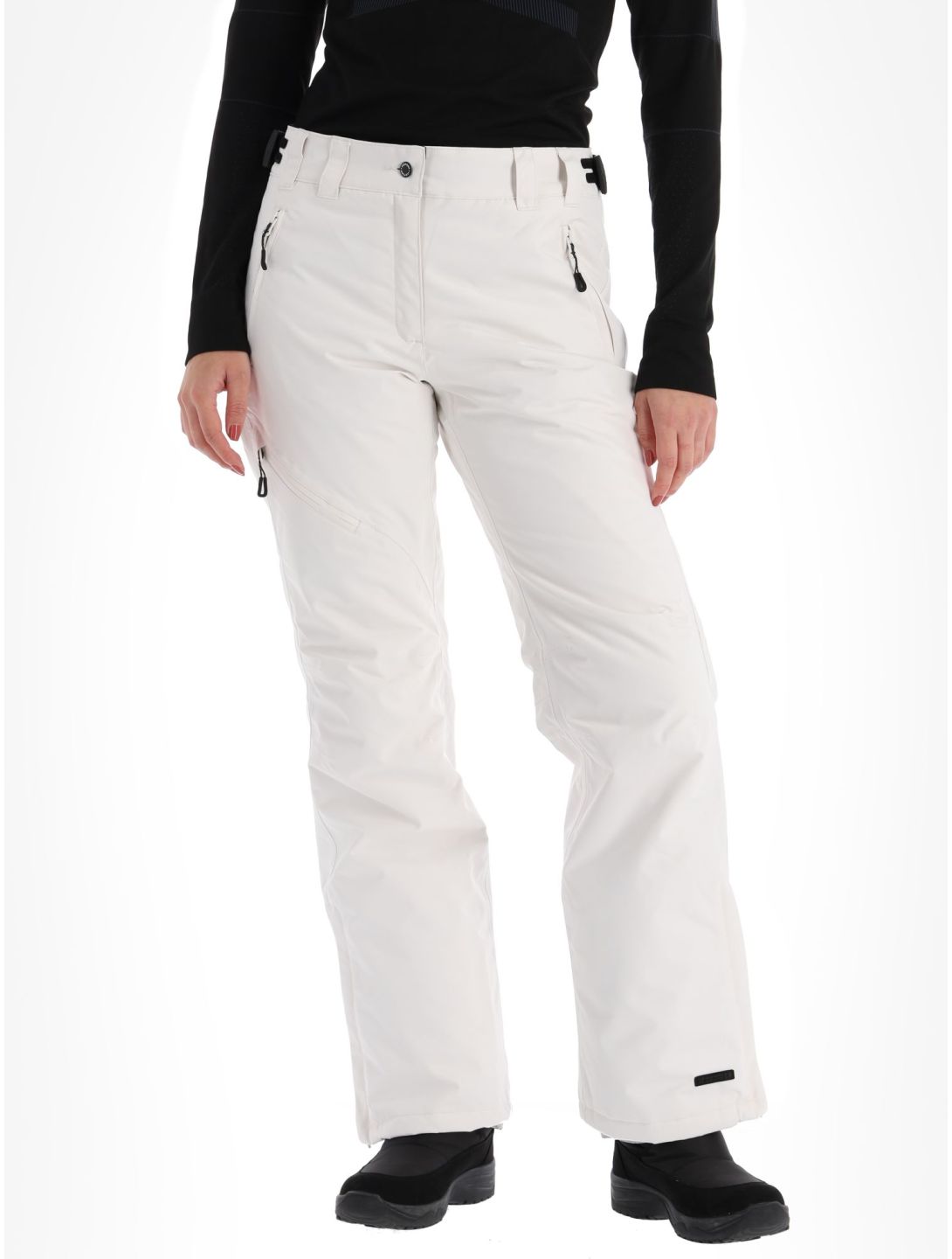 Icepeak, Curlew pantaloni da sci donna Powder bianco 