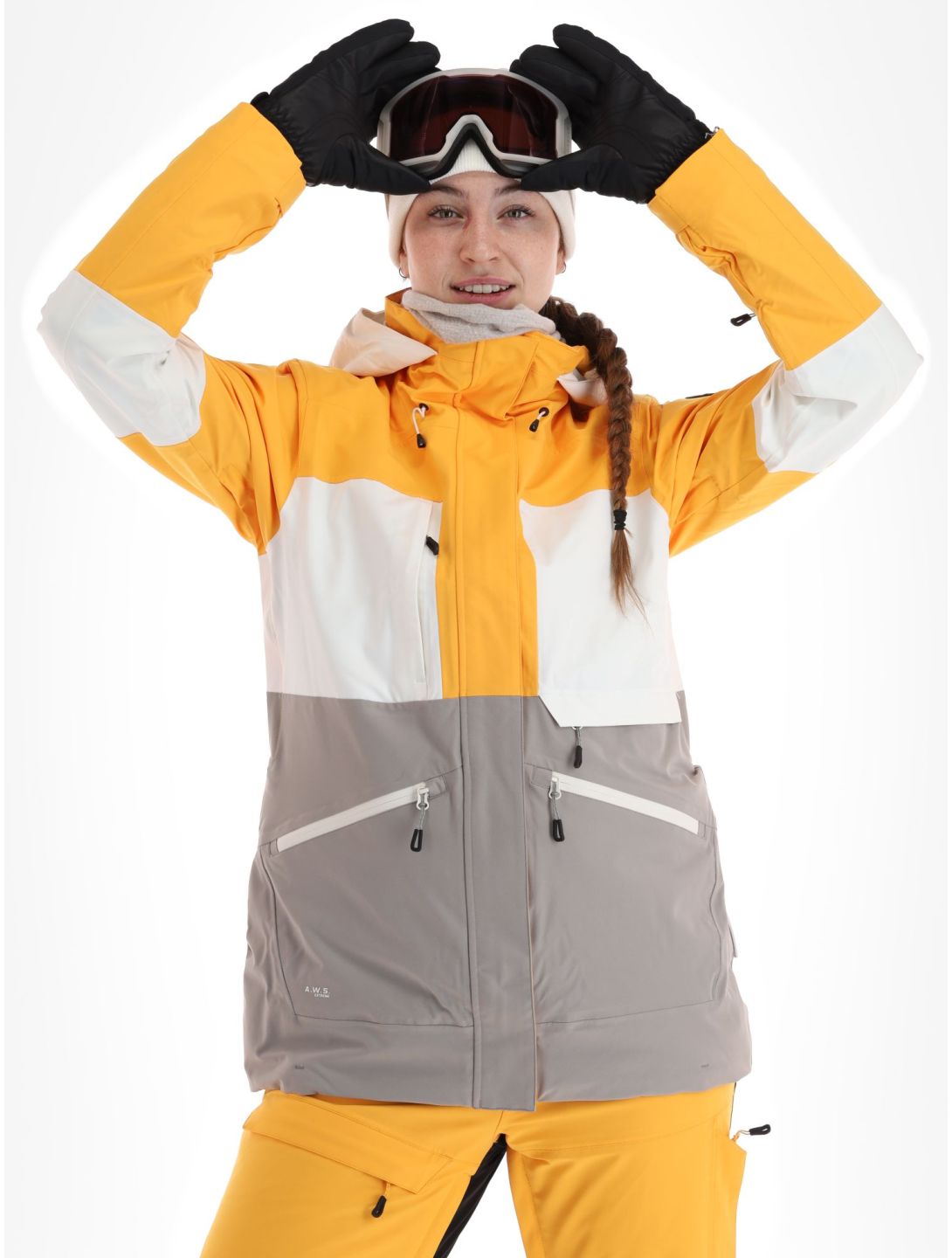 Icepeak, Curran giacca sci donna Yellow giallo, grigio 