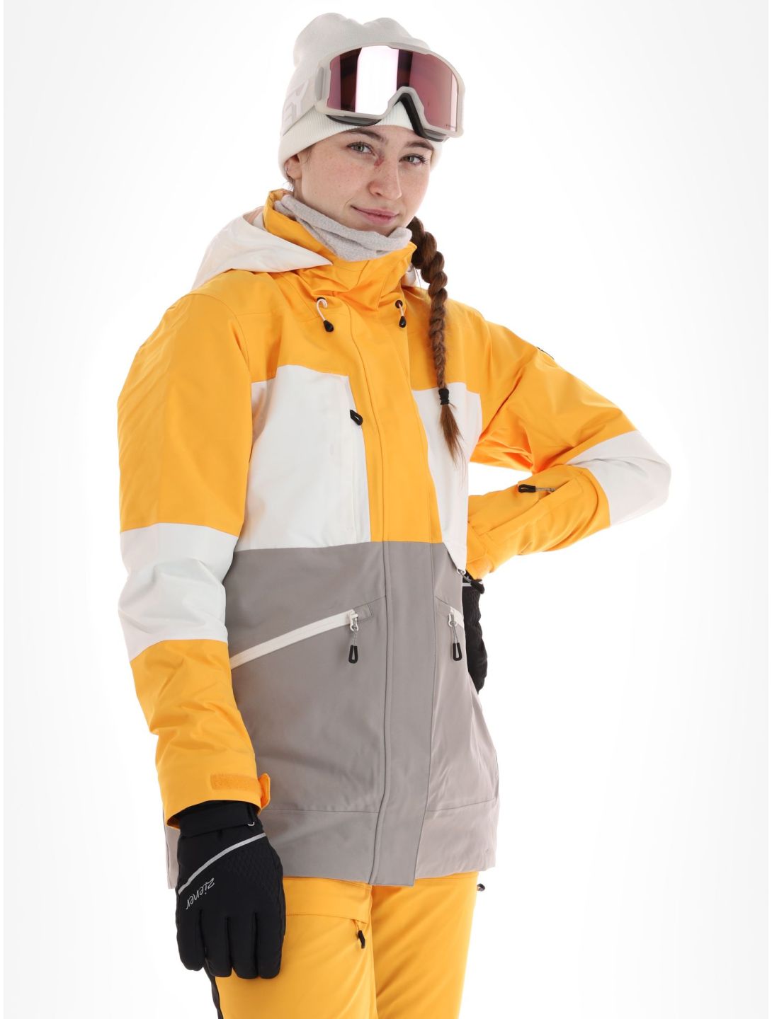 Icepeak, Curran giacca sci donna Yellow giallo, grigio 