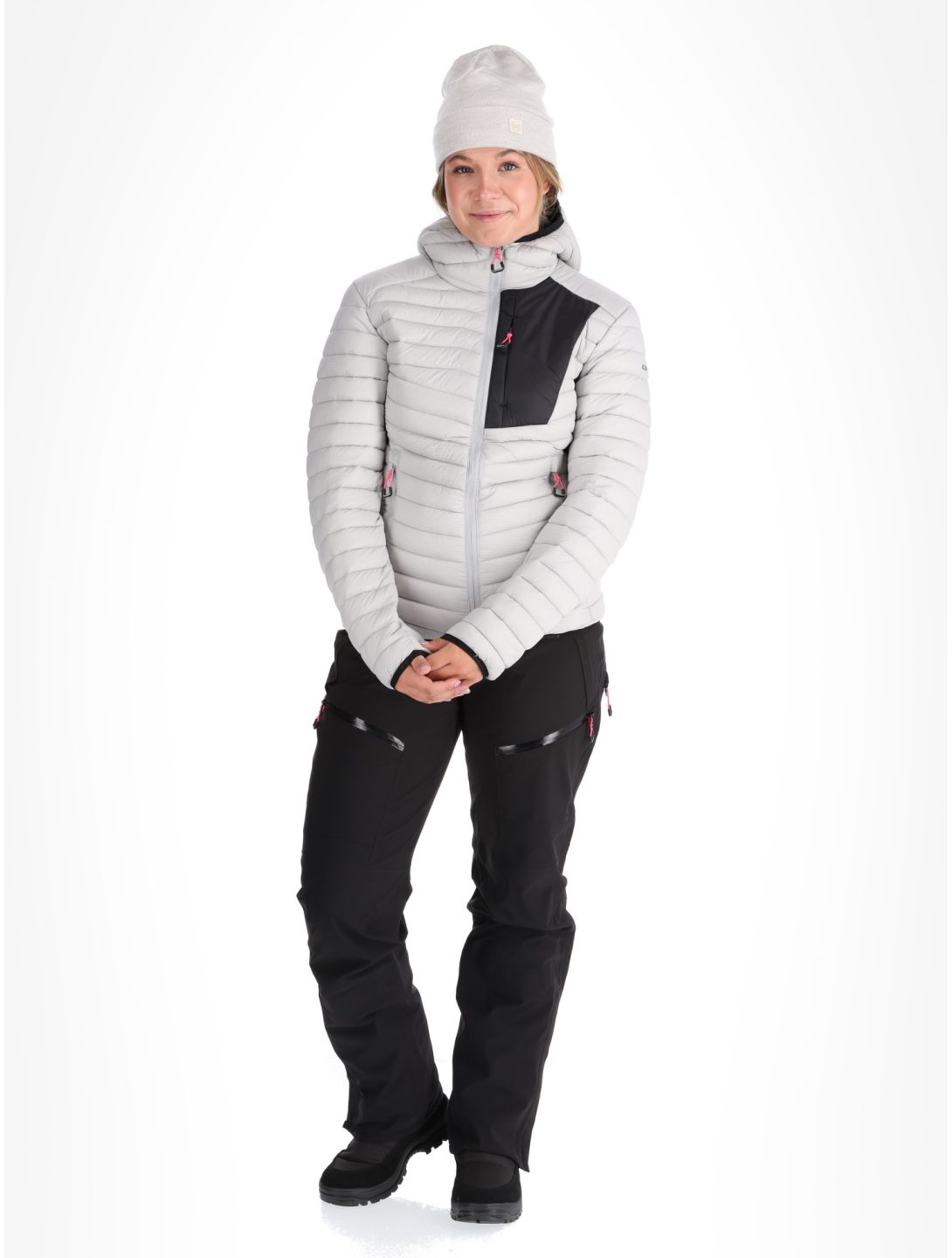 Icepeak, Dix piumino donna Light Grey grigio 