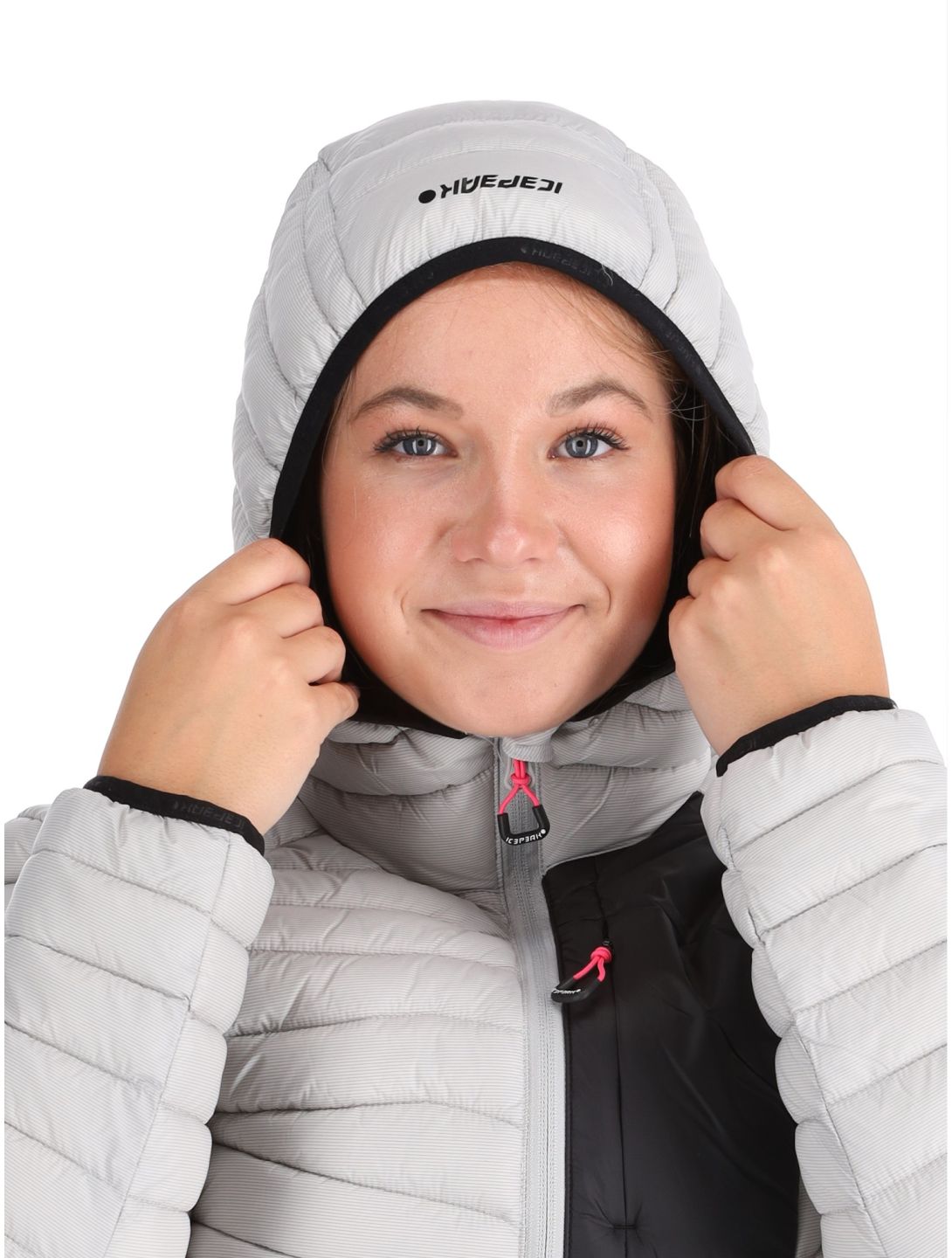 Icepeak, Dix piumino donna Light Grey grigio 