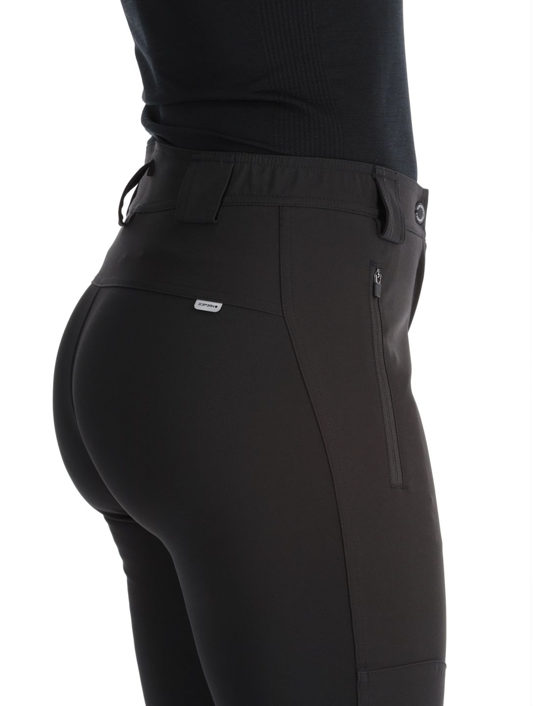 Icepeak, Doral pantaloni da sci softshell donna Basic Black nero 