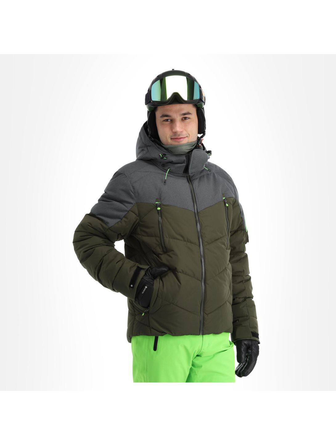 Icepeak, Eastham giacca sci uomo dark olive verde 