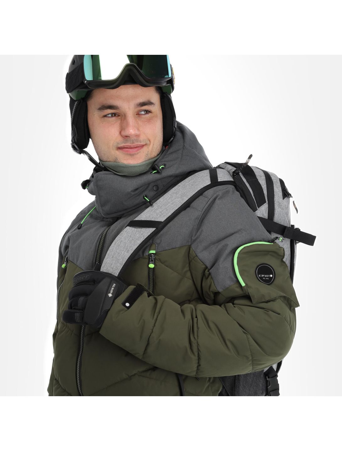 Icepeak, Eastham giacca sci uomo dark olive verde 