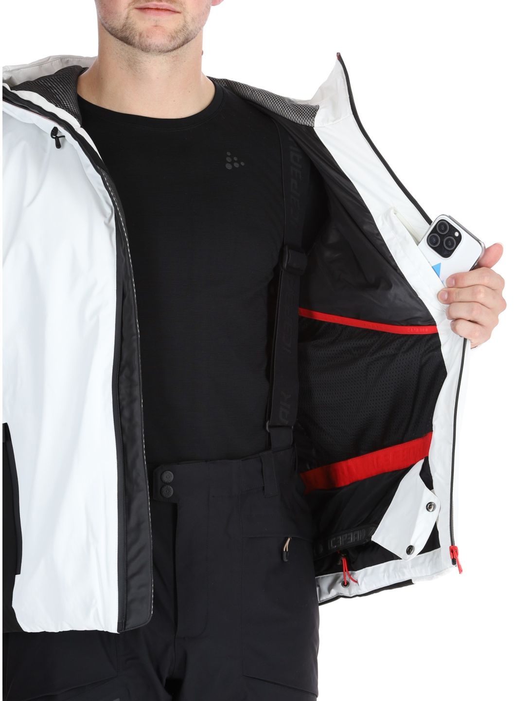 Icepeak, Easton giacca sci uomo Natural White bianco 