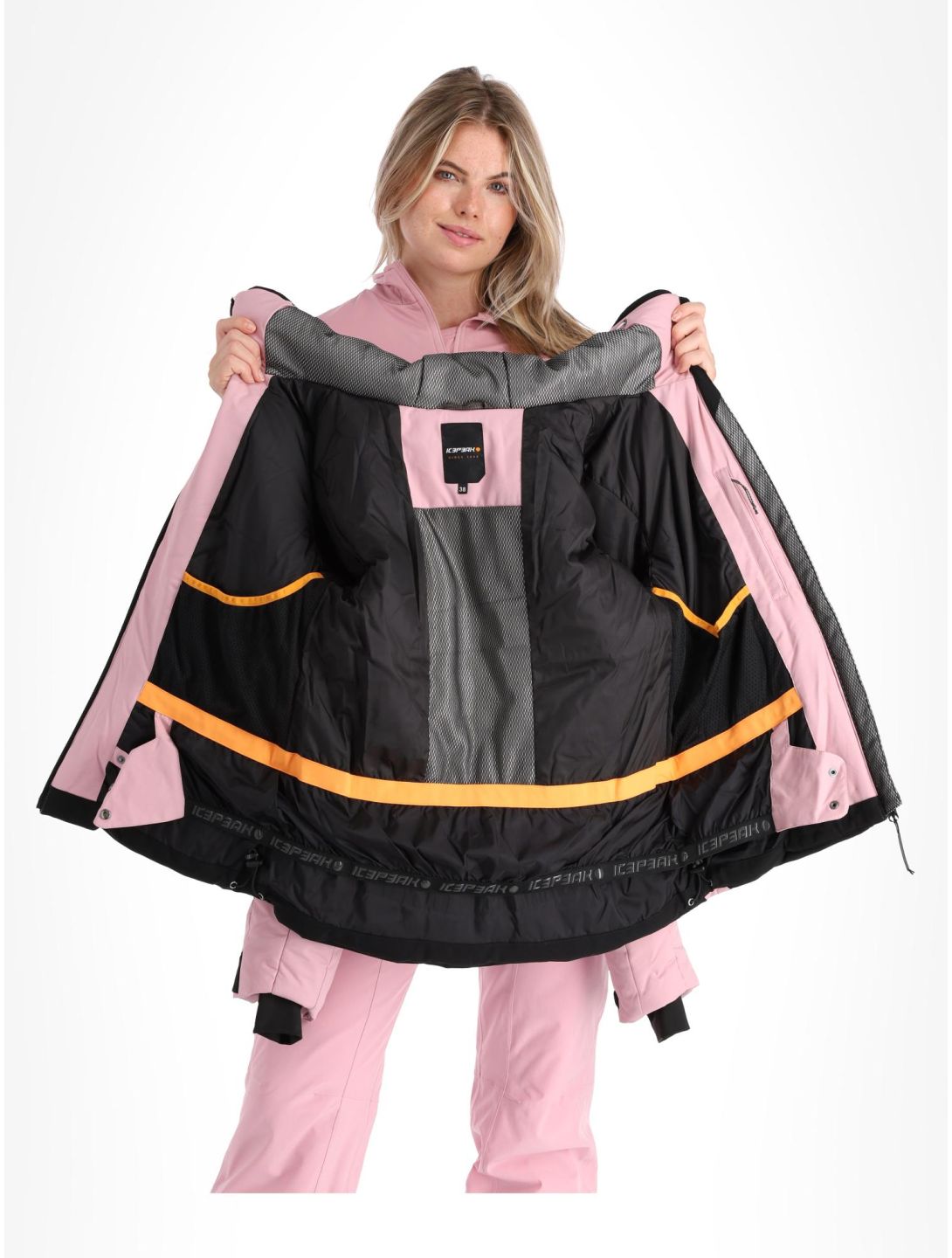 Icepeak, Electra giacca sci donna Lavender nero, rosa 