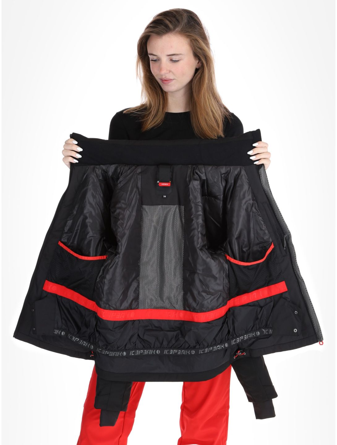 Icepeak, Eleele giacca sci donna Black nero 