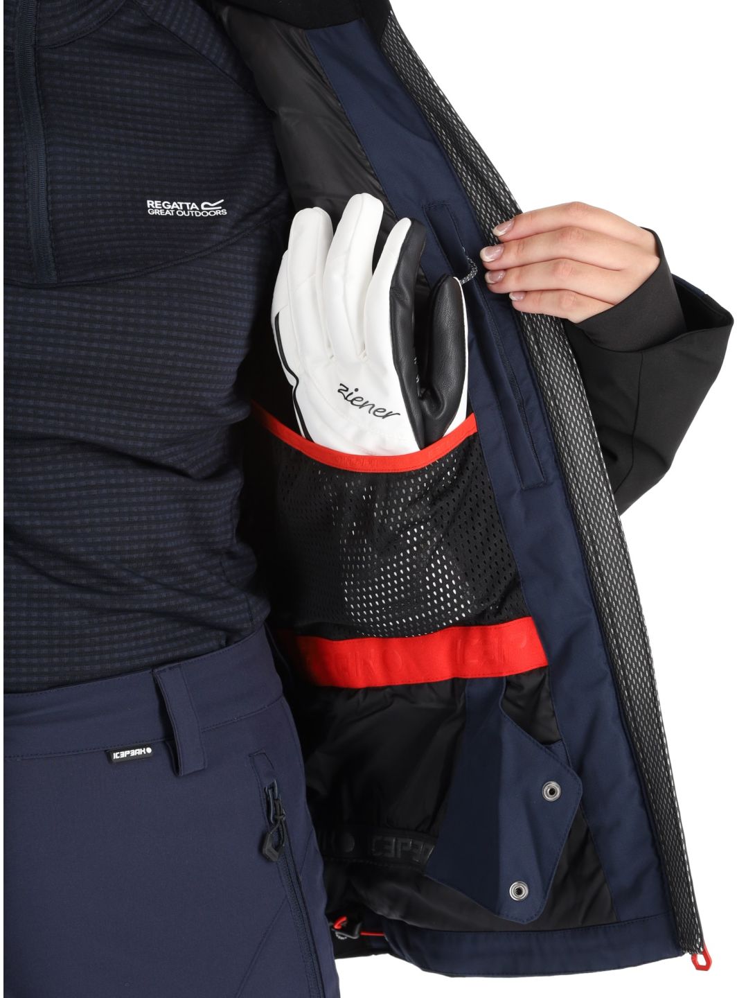 Icepeak, Eleele giacca sci donna Dark Blue blu 