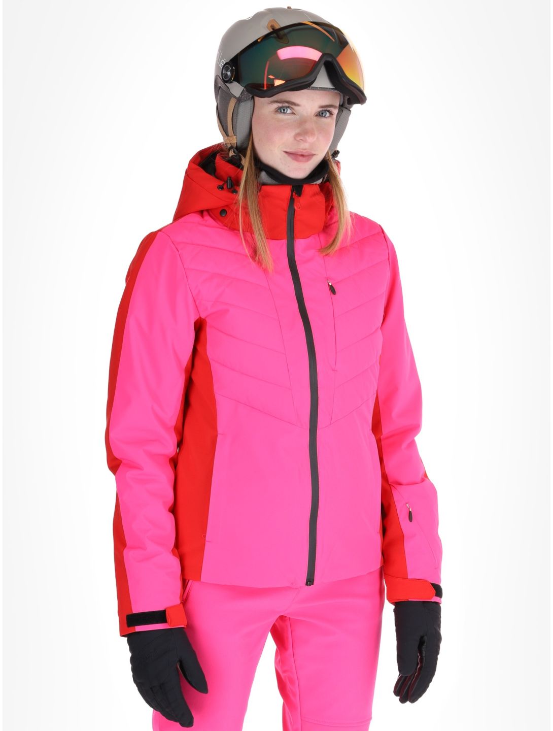 Icepeak, Eleele giacca sci donna Raspberry rosso 