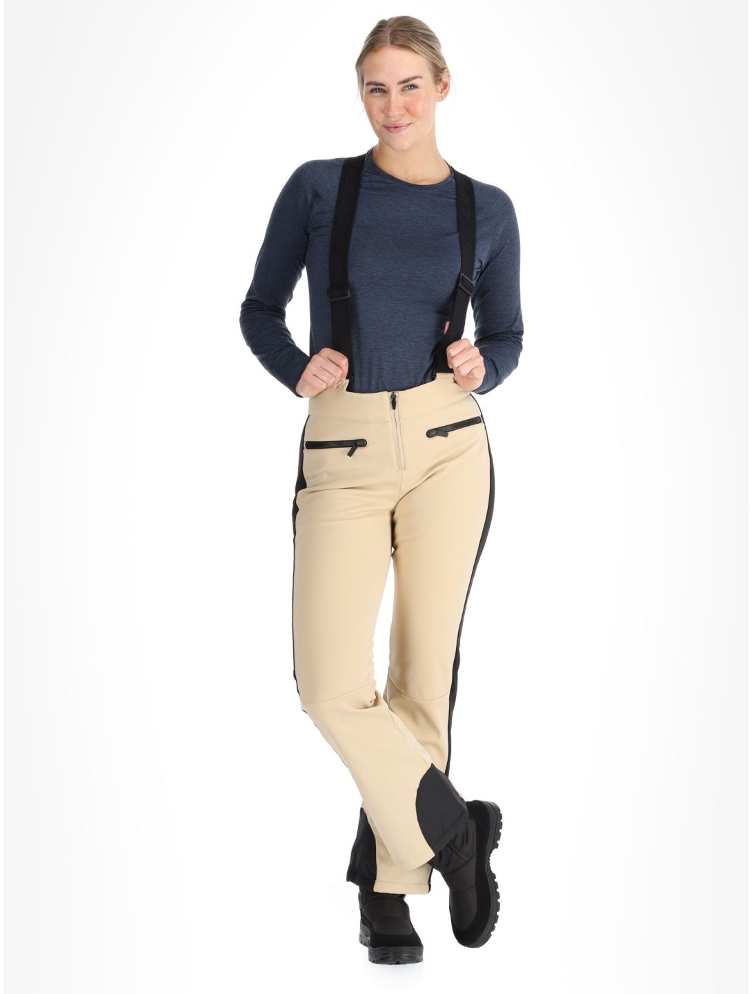 Icepeak, Ellsworth pantaloni da sci softshell donna Beige beige 