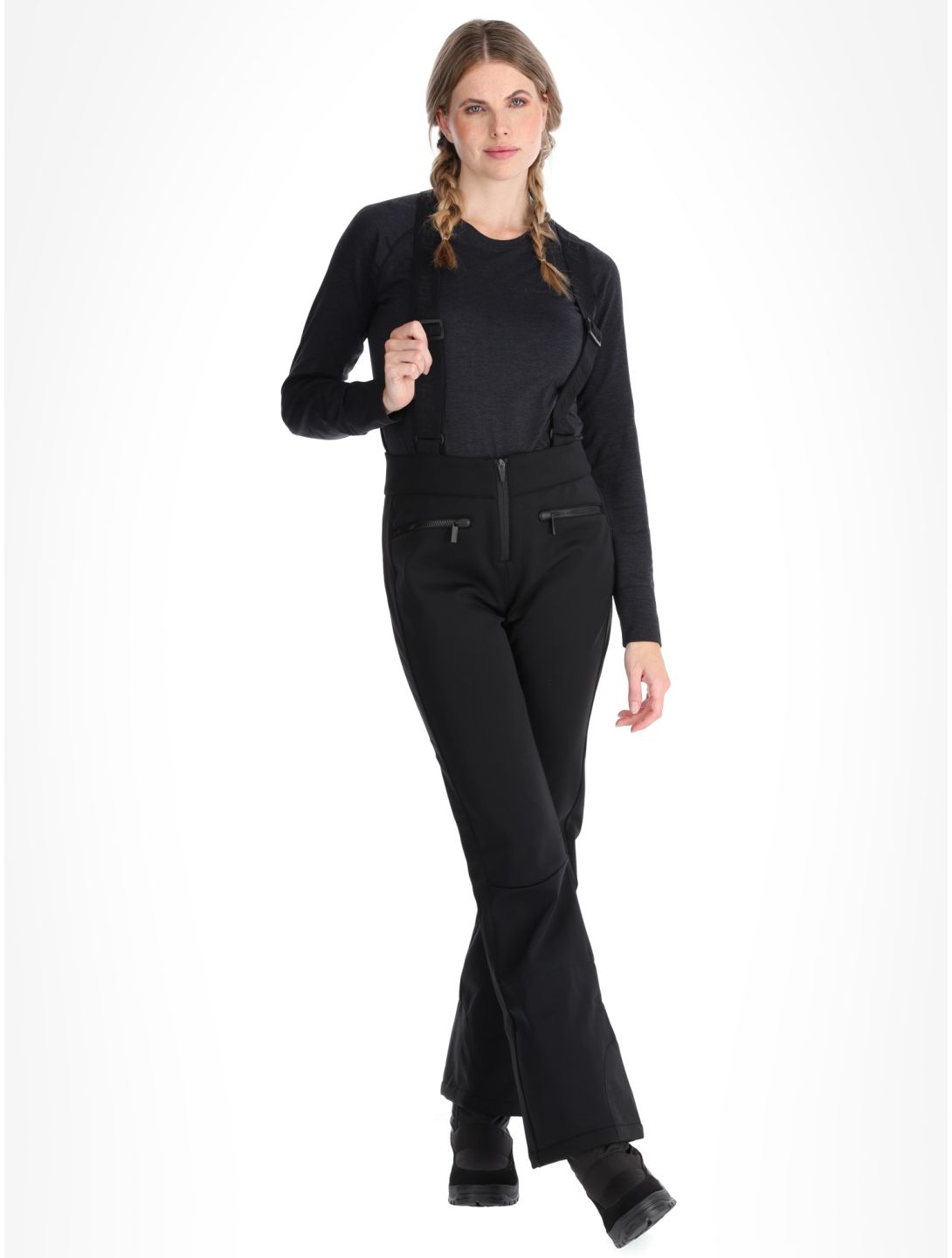 Icepeak, Ellsworth pantaloni da sci softshell donna Black nero 