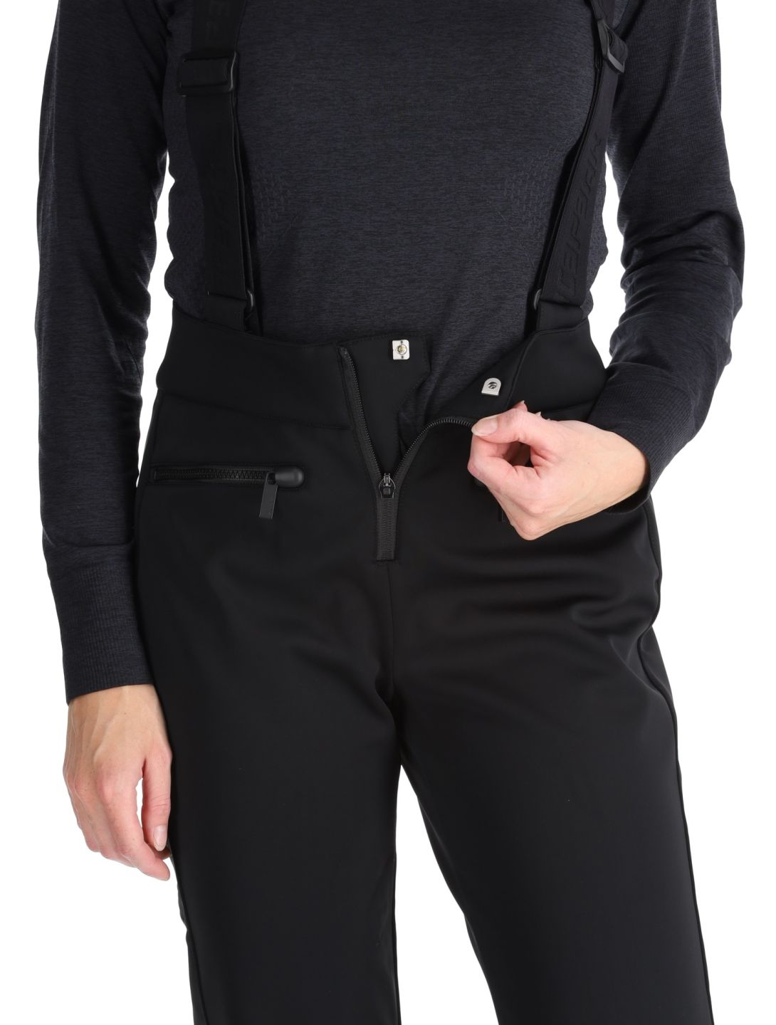 Icepeak, Ellsworth pantaloni da sci softshell donna Black nero 