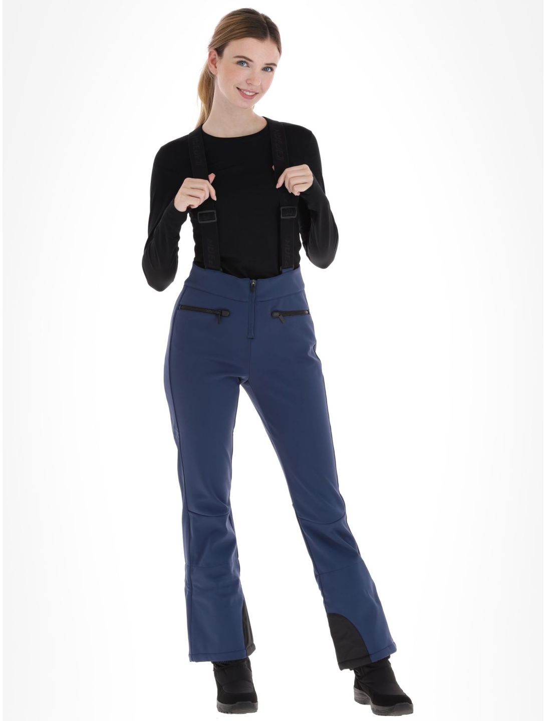 Icepeak, Ellsworth pantaloni da sci softshell donna Dark Blue blu 