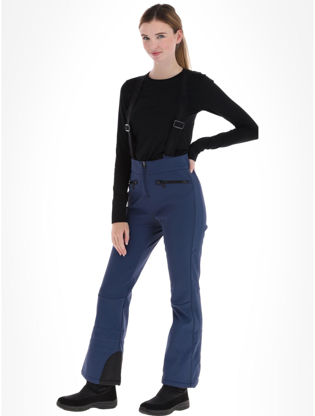 Icepeak, Ellsworth pantaloni da sci softshell donna Dark Blue blu 