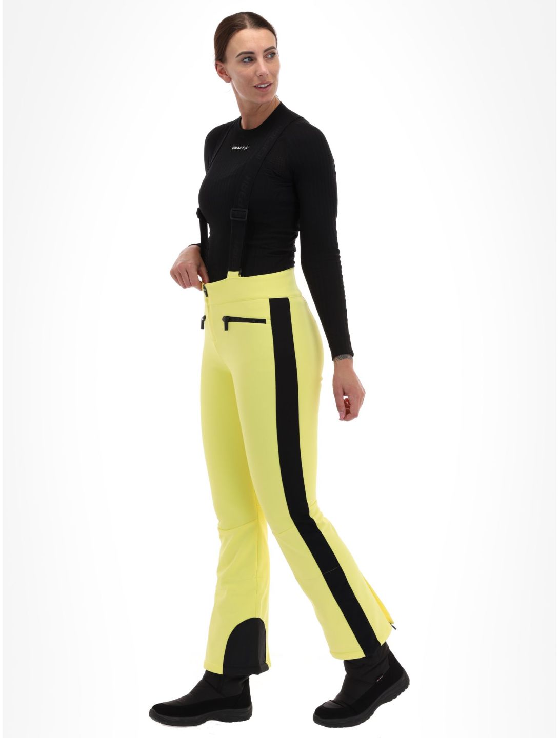 Icepeak, Ellsworth pantaloni da sci softshell donna Light Yellow giallo 