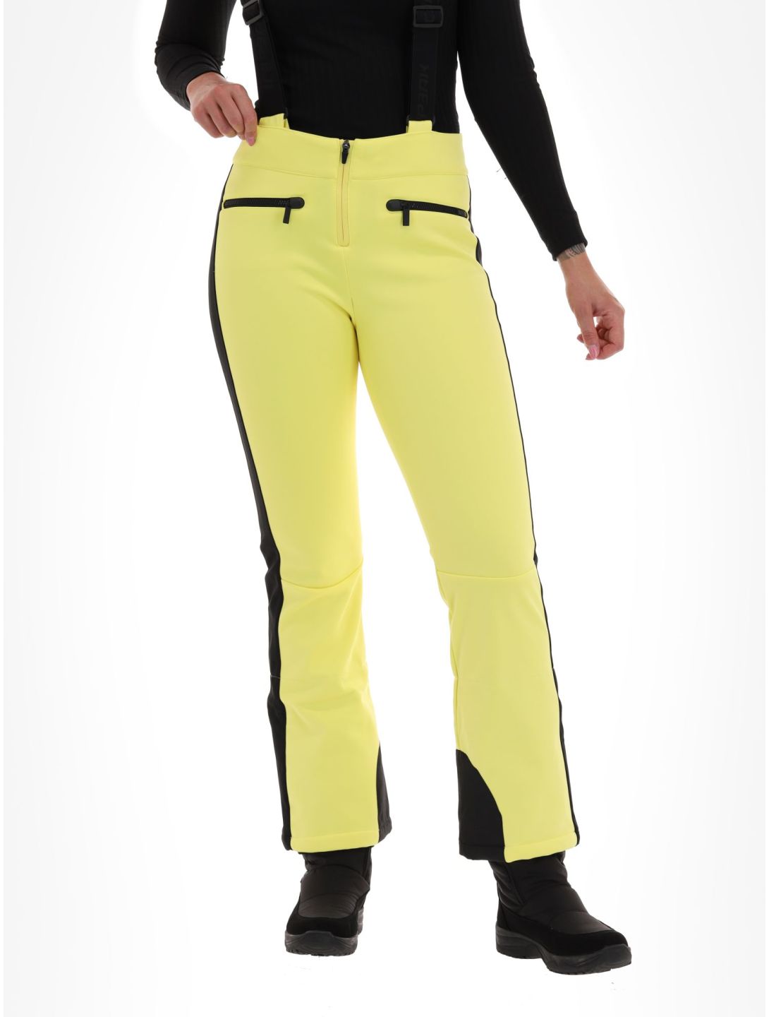 Icepeak, Ellsworth pantaloni da sci softshell donna Light Yellow giallo 