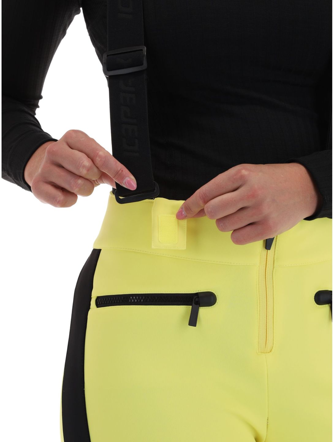 Icepeak, Ellsworth pantaloni da sci softshell donna Light Yellow giallo 