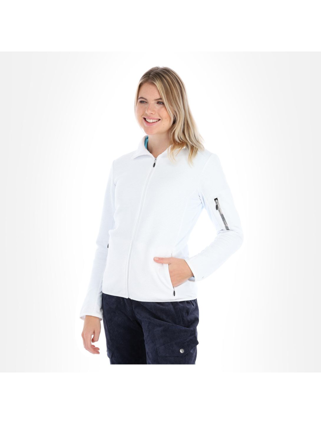 Icepeak, Emery gilet slim fit donna optical bianco