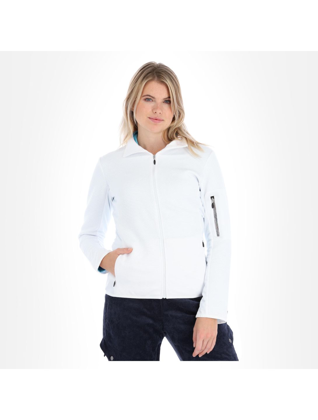 Icepeak, Emery gilet slim fit donna optical bianco