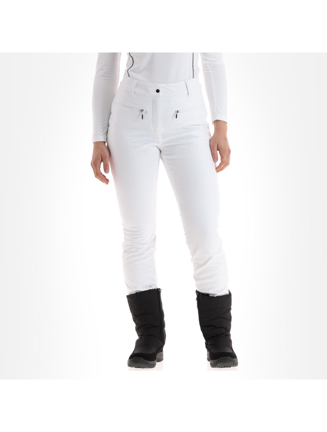 Icepeak, Enigma pantaloni da sci softshell donna optic bianco 