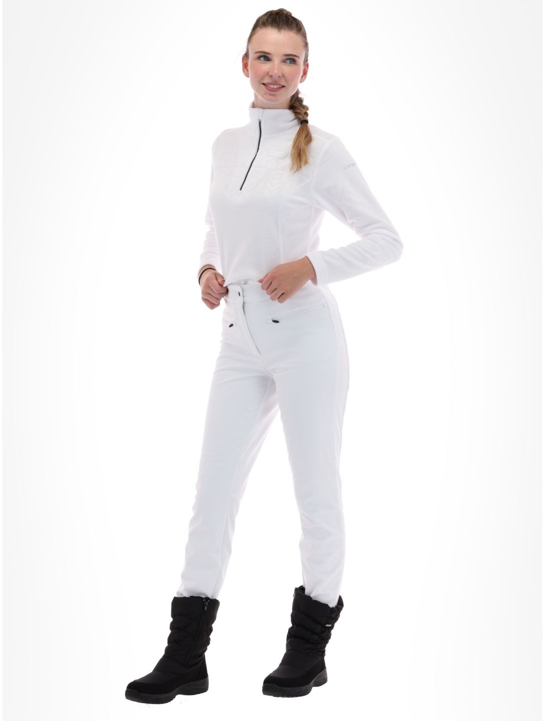 Icepeak, Enigma legging da sci donna Optic White bianco 