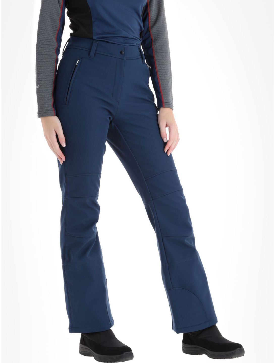 Icepeak, Entiat pantaloni da sci softshell donna Dark Blue blu 