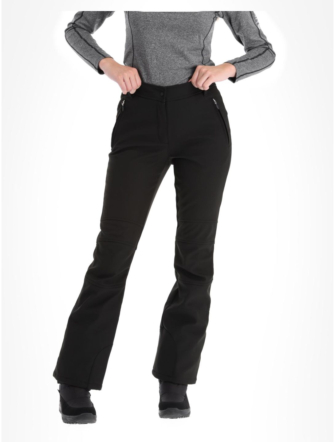 Icepeak, Entiat pantaloni da sci softshell donna Black nero 