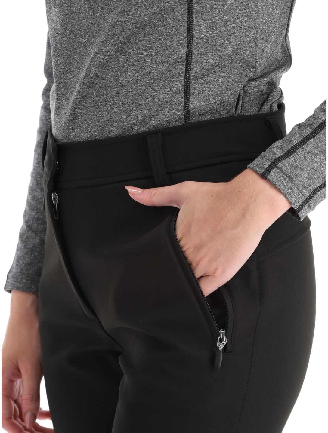 Icepeak, Entiat pantaloni da sci softshell donna Black nero 