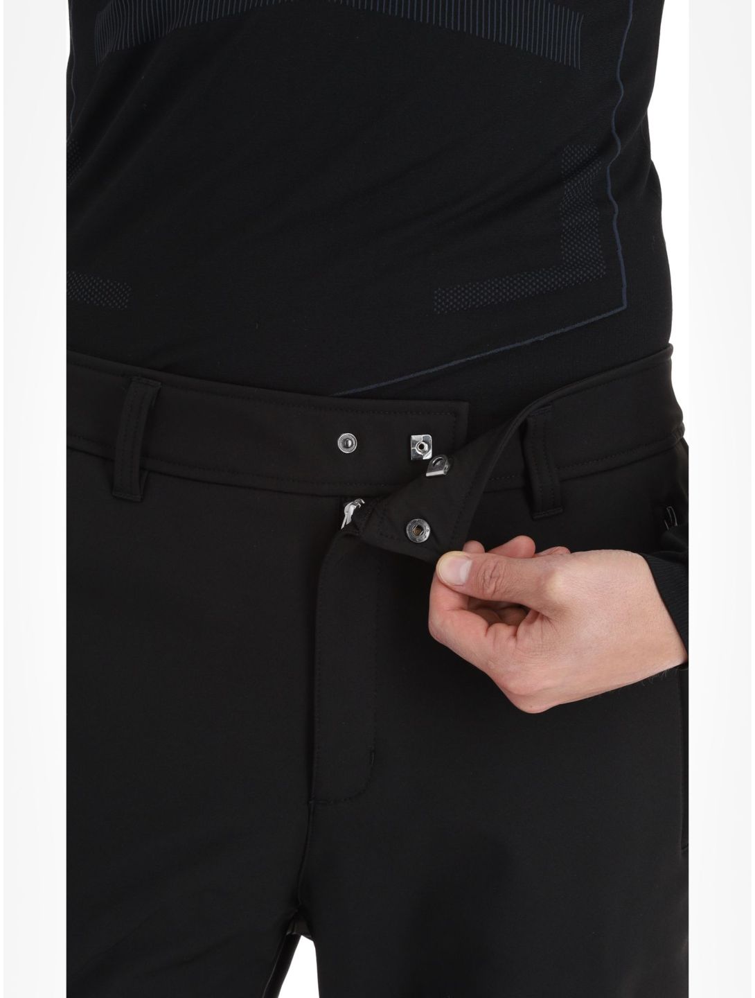 Icepeak, Erding pantaloni da sci softshell uomo Black Zilver 