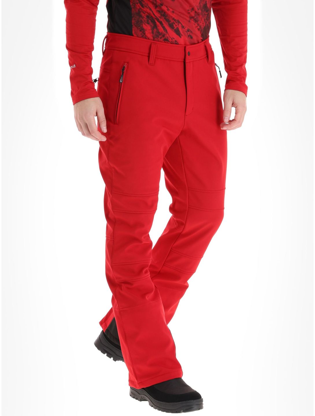 Icepeak, Erding pantaloni da sci softshell uomo Burgundy borgogna 