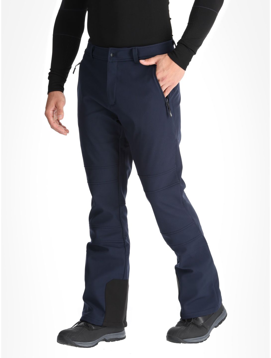 Icepeak, Erding pantaloni da sci softshell uomo Dark Blue blu 